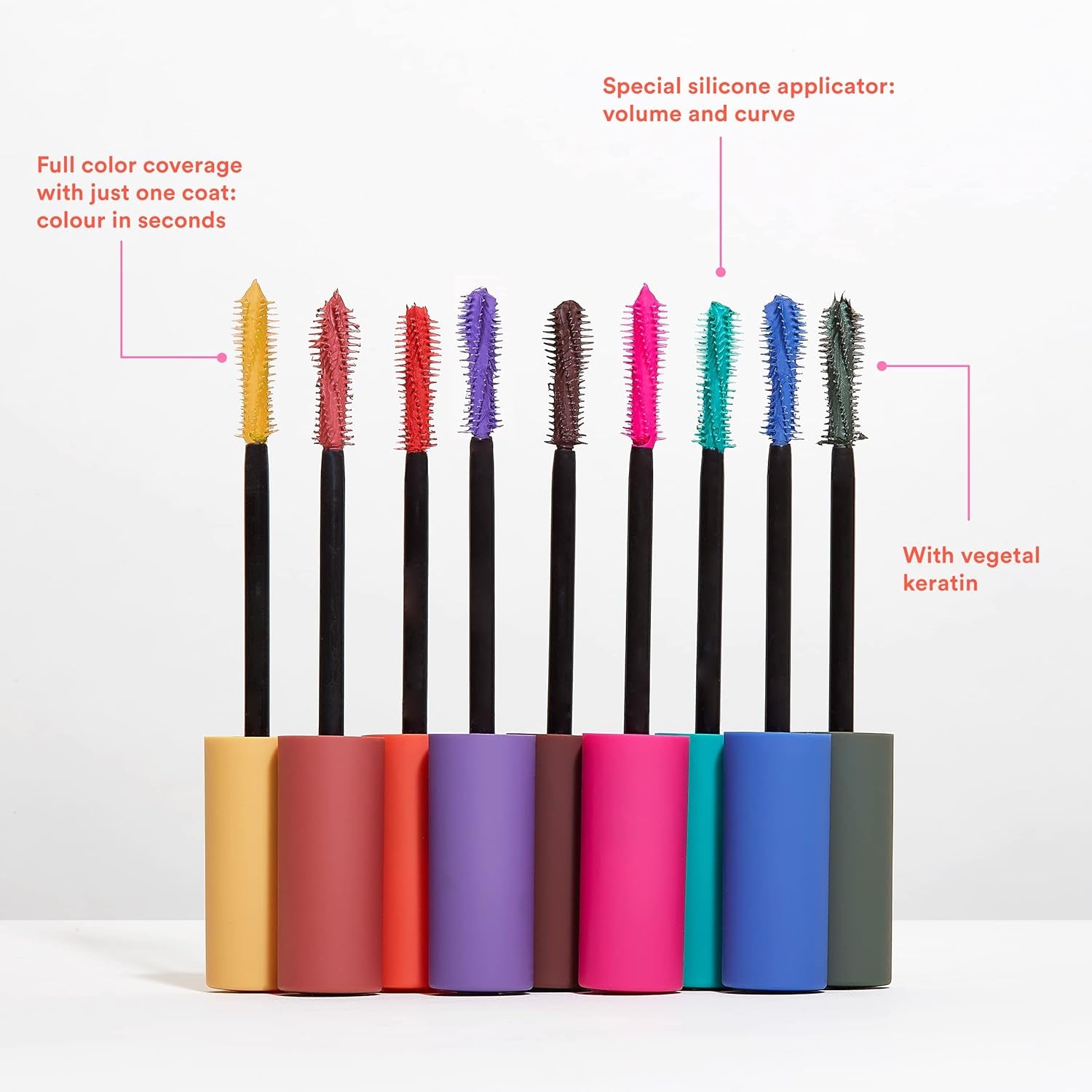 MAKEUP - the Color Mascara 793 Turchese - Colorato Con Cheratina Vegetale per Ciglia - Volumizzante per Occhi Sensibili - Vegan - Cruelty Free
