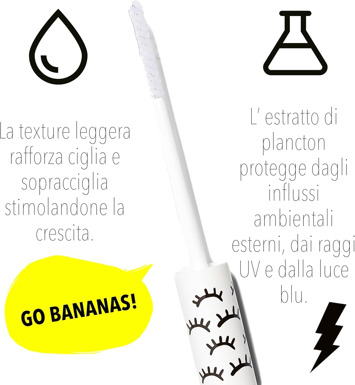 Brow & Lash Serum (Upgrade Me) – per Ciglia Più Lunghe E Folte –Delicato Sul Contorno Occhi – Formula Naturale – Siero per Ciglia E Sopracciglia