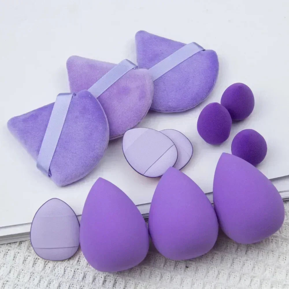12PCS Makeup Sponge Blender Beauty Egg Soft Cosmetic Puff Foundation Sponges Powder Puff Women Makeup Products Women Beauty Tool