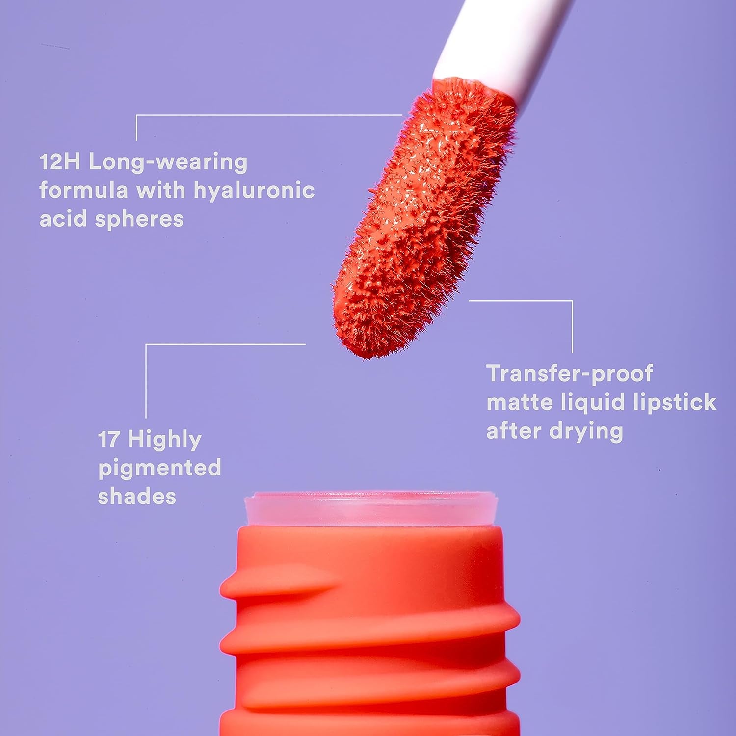 MAKEUP - the Longwear Lipstick 254 - Rosa Scuro Nudo - Rosetto Rosa Scuro Nudo Chiaro Con Acido per Nutrire Le Labbra - Rossetto Opaco Lunga Durata Altamente Pigmentato - Vegan - Cruelty Free