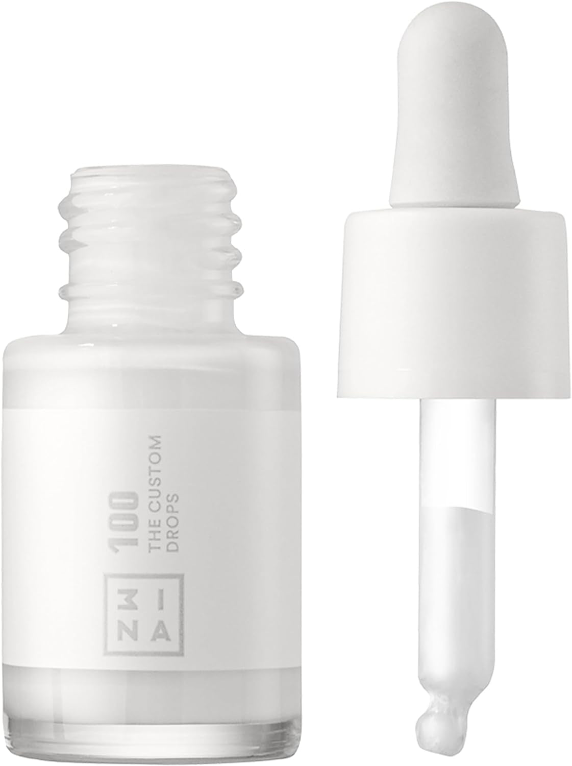 MAKEUP - the Custom Drops 100 - Bianco - Fondotinta in Gocce - Goccioline Pigmentate - Schiarenti E Scurenti - Lunga Tenuta - Aggiustano Il Fondotinta - Vegan - Cruelty Free
