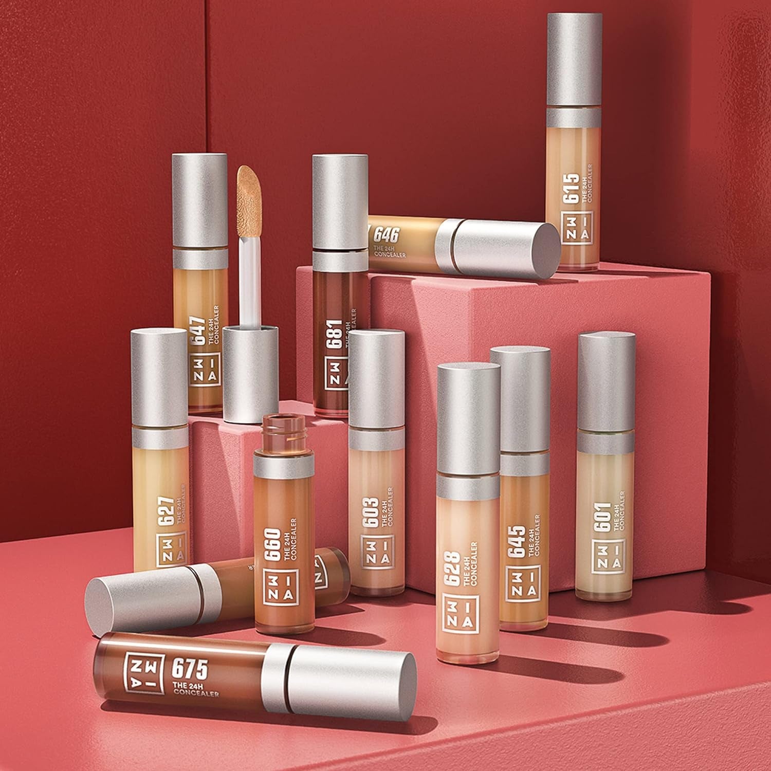 MAKEUP - the 24H Concealer 627 - Nudo Ultra Leggero - Corretore Liquido -24H Lunga Durata - Corretori Fondotinta Liquido - Copre Occhiaie E Piccole Rughe - Bacchetta - Vegan - Cruelty Free