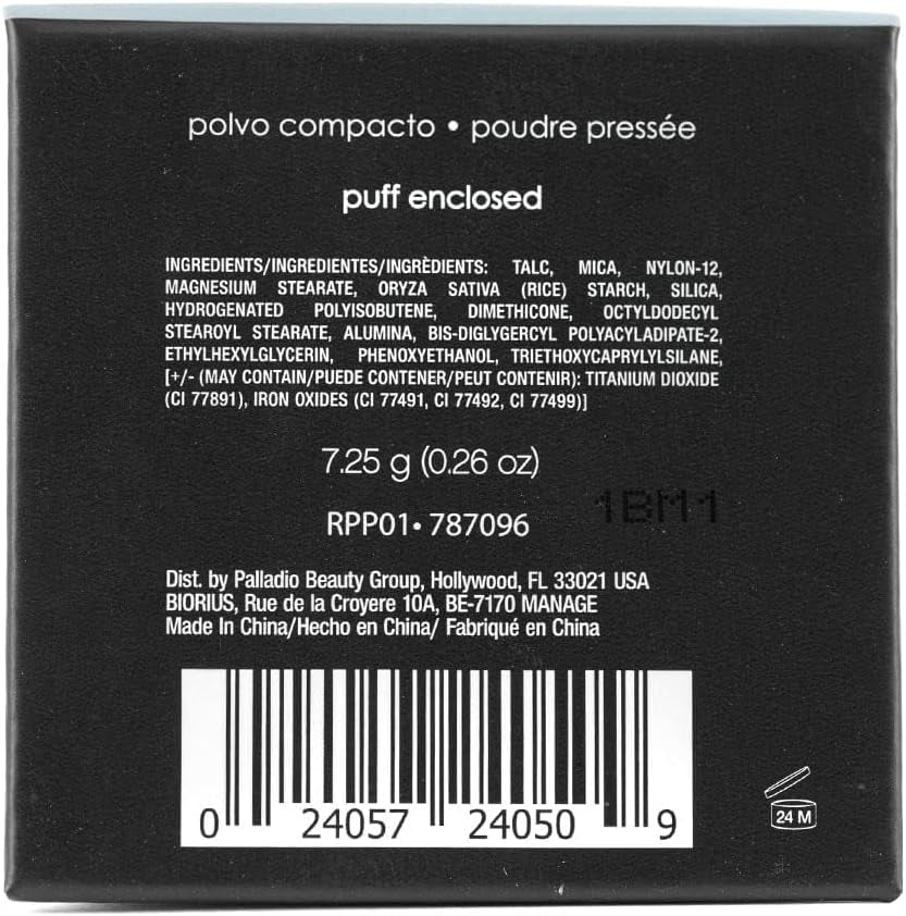 , Polvere Di Riso Compatta Con Specchio, Trucco Opacizzante Che Dura Tutto Il Giorno, Assorbe Istintivamente L'Olio, Funziona Da Sola O Con Il Trucco, Translucent