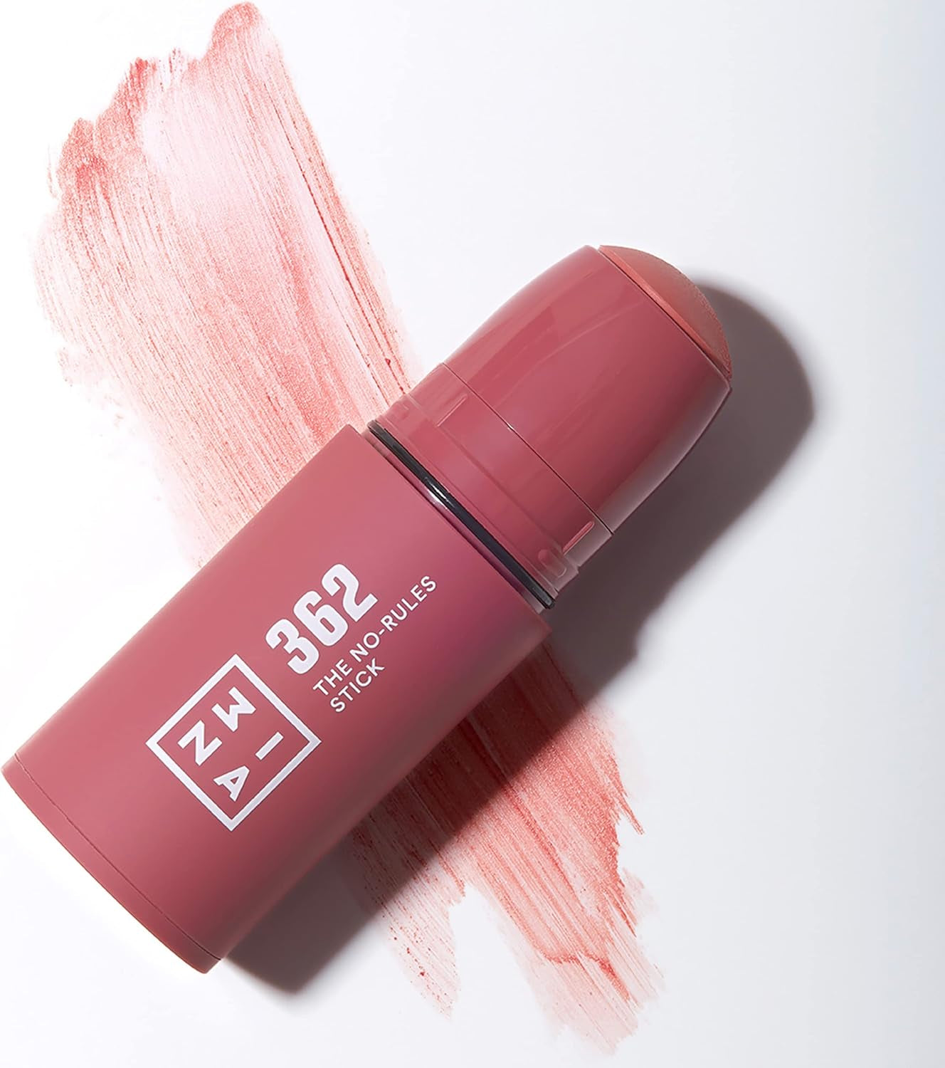 MAKEUP - the Lip Gloss 362 + the No-Rules Stick 362 - Rosa - Effetto Specchio - Look Lucido - Apparenza Cremosa - Blush in Crema Rosa Con Acido Ialuronico - Vegan - Cruelty Free
