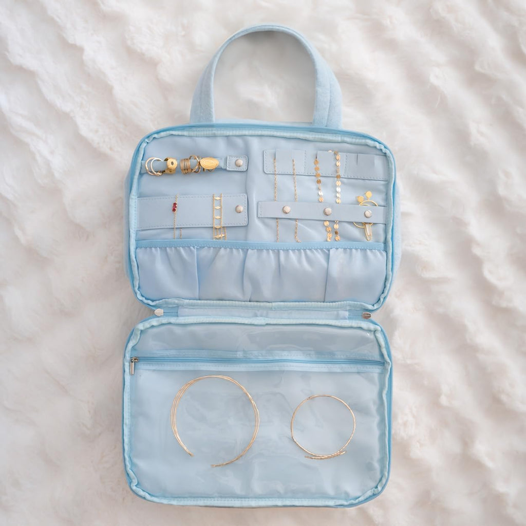 Beauty Case Da Appendere - Porta Trucchi Terry, Pochette Trucchi, Accessori Viaggio, Beauty Case Da Viaggio, Makeup Bag, Porta Trucco