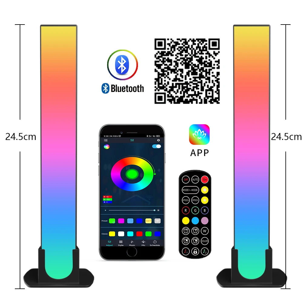 Modern Led Floor Lamp RGB Nordic Floor Lamps Living Room Indoor RGB Atmosphere Floor Light Standing Lamps for Bedroom Decoration
